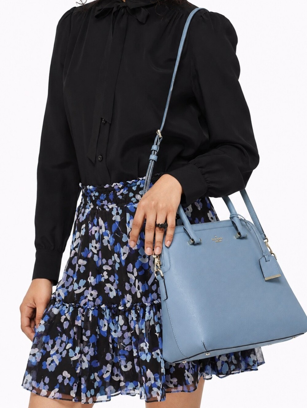 KATE SPADE Mint Blue Leather Cameron Street Margot Satchel